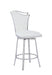 Contemporary Swivel Counter Stool w/ Design Back NADIA-CS-WHT