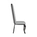 Contemporary Tall-Back Side Chair w/ Cabriole Legs - 2 per box NADIA-SC-GRY-BKC