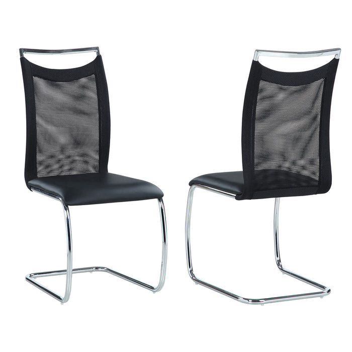 Meshed Back Cantilever Side Chair - 2 per box