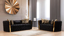 Naomi Living Room Set – Naomi 2 Pc Living Room Set in Black - C by Galaxy Home Furnishings