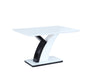 Modern Dining Table w/ Starphire Glass Top NATASHA-DT