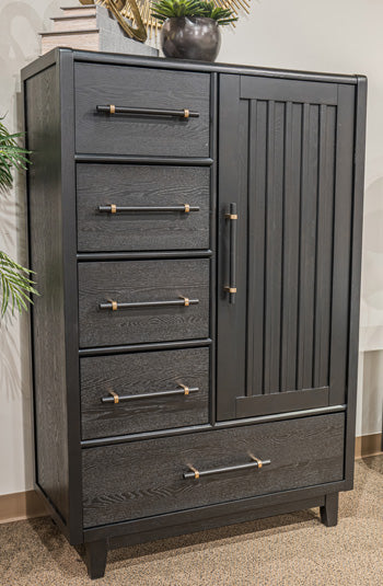 Haldenwick Door Chest - Black