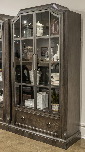 Wickenger Display Cabinet - Dark Brown