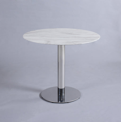 Marble Top Bistro Table w/ Steel Base NOEMI-DT