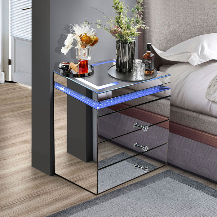 Timeless Smart Nightstand with LED Lights