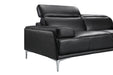 Nicolo Love Seat in Black 18982-L