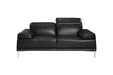 Nicolo Love Seat in Black 18982-L