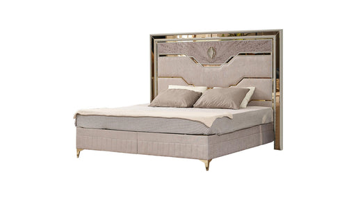 Omari Bed – Omari King Bed Beige by Galaxy Home Furnishings
