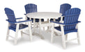 Toretto Outdoor Dining Table with 4 Chairs