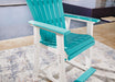 Eisely Outdoor Counter Height Bar Stool (Set of 2)