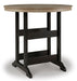 Fairen Trail Outdoor Counter Height Bar Stool (Set of 2) - Black/Gray;Brown/Beige