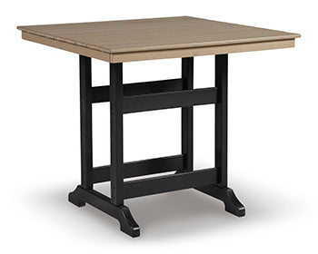 Fairen Trail Outdoor Counter Height Bar Stool (Set of 2) - Black/Gray;Brown/Beige