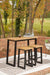 Town Wood Outdoor Counter Table Set (Set of 3)