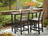 Shoreline Beach Outdoor Counter Table and 2 Barstools - image 2