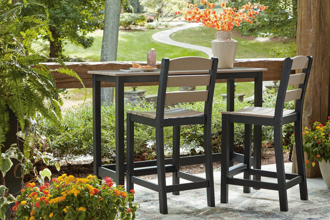 Shoreline Beach Outdoor Counter Table and 2 Barstools - image 9