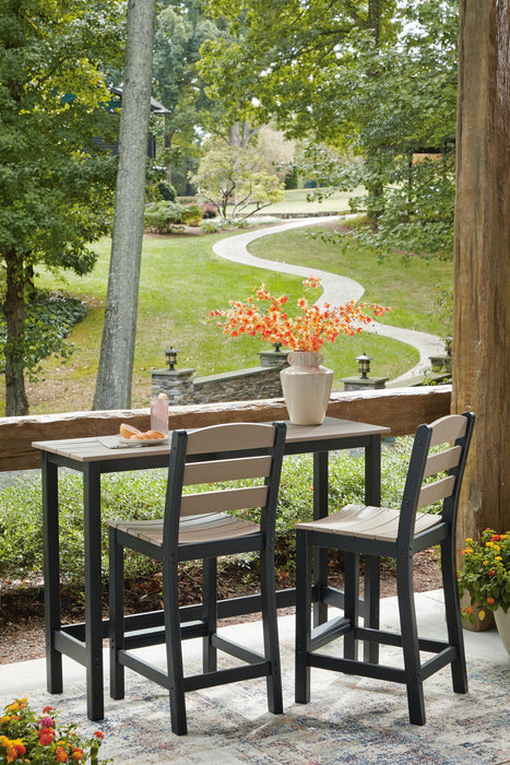Shoreline Beach Outdoor Counter Table and 2 Barstools - image 10