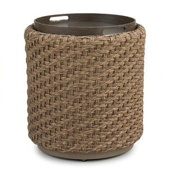 Alabaster Outdoor End Table