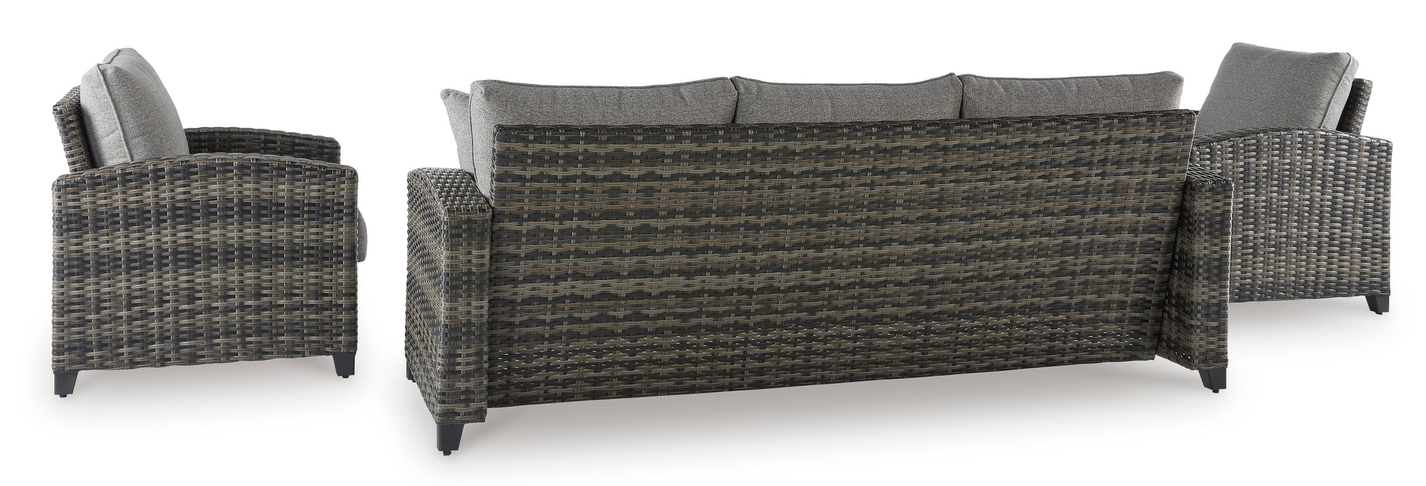 Oasis Court Outdoor Sofa/Chairs/Table Set (Set of 4)