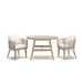 Ivory Vine Outdoor Table/Chairs (Set of 3) - Beige