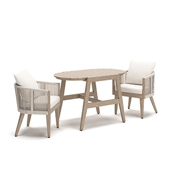 Ivory Vine Outdoor Table/Chairs (Set of 3) - image 5