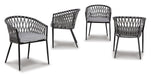 Palm Bliss Outdoor Dining Table with 2 Chairs