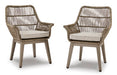 Beach Front Arm Chair with Cushion (Set of 2)