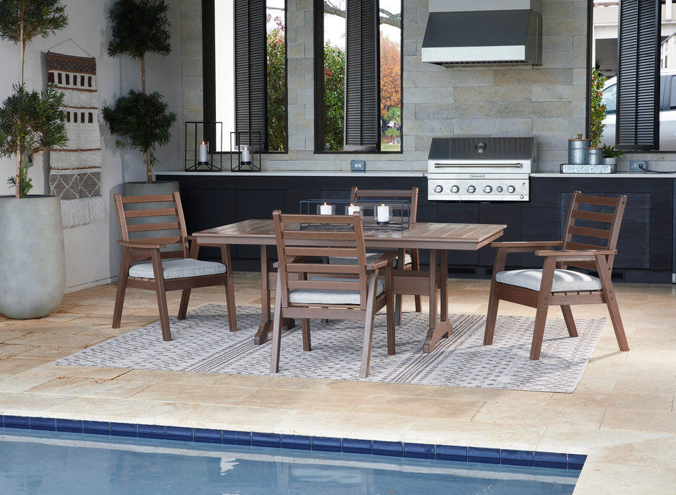 Emmeline Outdoor Dining Table with 4 Chairs