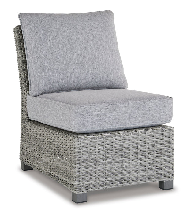 Naples Beach Armless Chair with Cushion