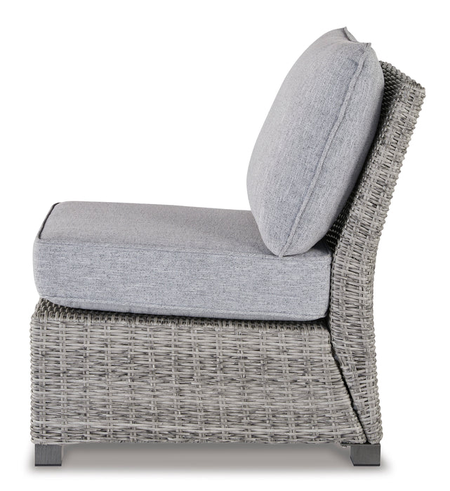 Naples Beach Armless Chair with Cushion