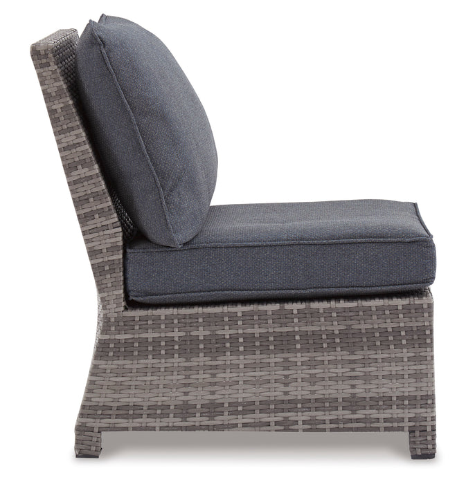 Salem Beach Armless Chair with Cushion