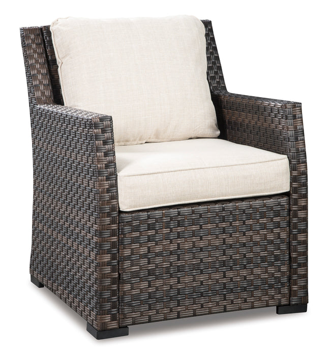 Easy Isle 3-Piece Outdoor Sofa Sectional with Lounge Chair and Table