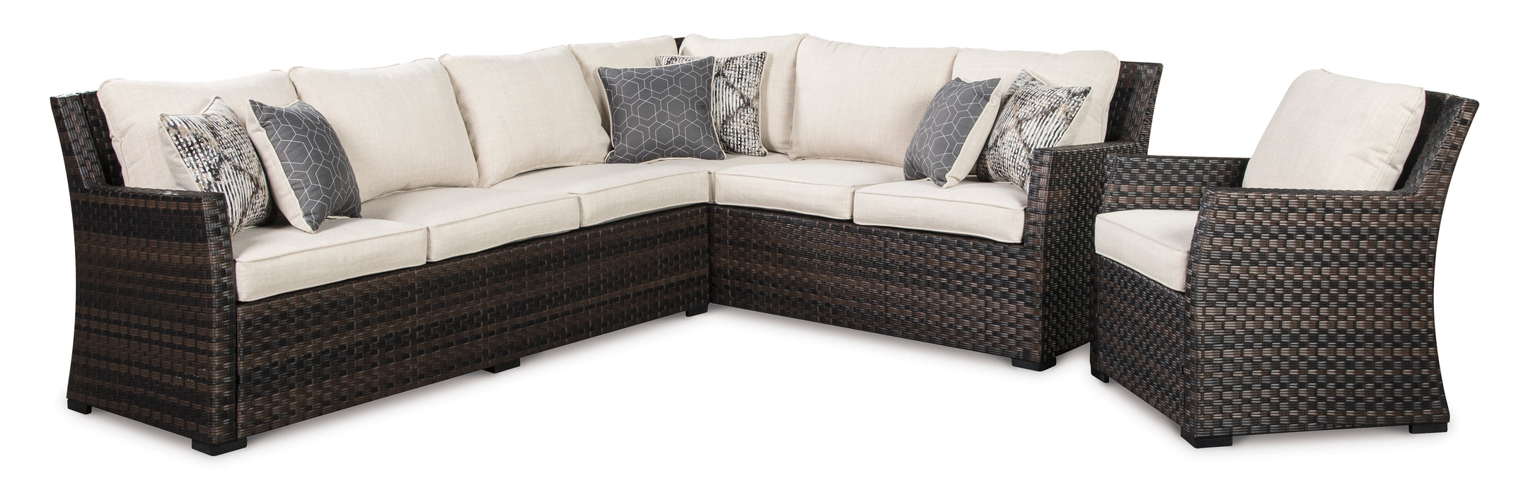 Easy Isle 3-Piece Sofa Sectional/Chair with Cushion