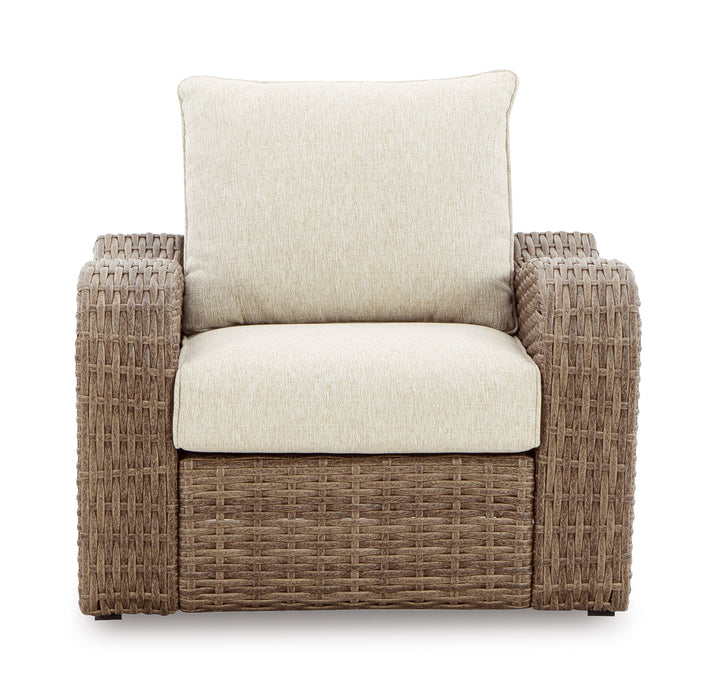 Sandy Bloom Lounge Chair with Cushion