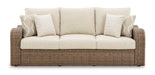 Sandy Bloom Outdoor Sofa with Cushion