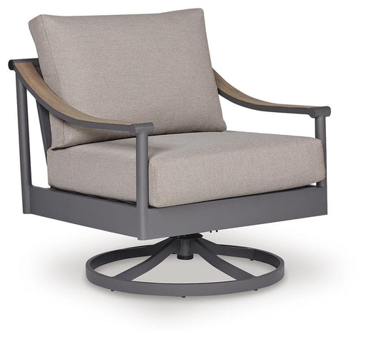 Ocean Beach Outdoor Swivel Lounge with Cushion - image 1