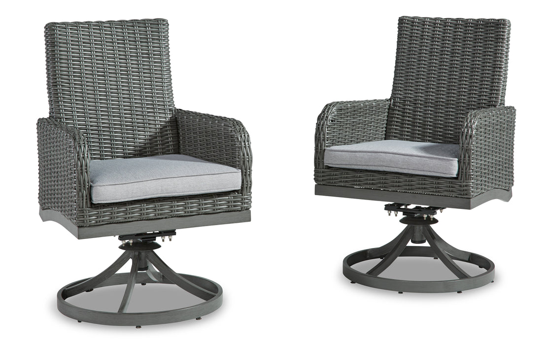 Elite Park Swivel Chair with Cushion (Set of 2)