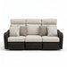 Mission Beach Outdoor Sofa Recliner with Cushion - Brown/Beige