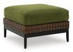 Horizon Hall Outdoor Swivel Lounge Chair with Cushion - Brown/Beige;Green
