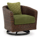 Horizon Hall Outdoor Swivel Lounge Chair with Cushion