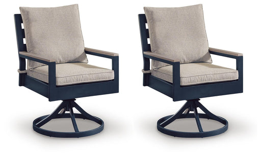 East Beach Outdoor Swivel Chair with Cushion (Set of 2) - image 1