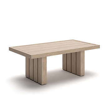 Thunder Trails Outdoor Coffee Table - Light Gray/Beige