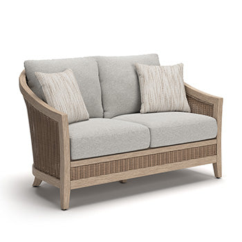 Thunder Trails Outdoor Loveseat - Light Gray/Beige
