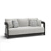 Salina Bay Outdoor Sofa with Cushion - Black/Gray