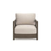 Arc Lake Outdoor Lounge Chair with Cushion - Brown/Beige