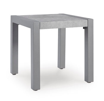 Hurley Park Outdoor Loveseat with Cushion - Black/Gray