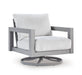 Hurley Park Outdoor Loveseat with Cushion - Black/Gray