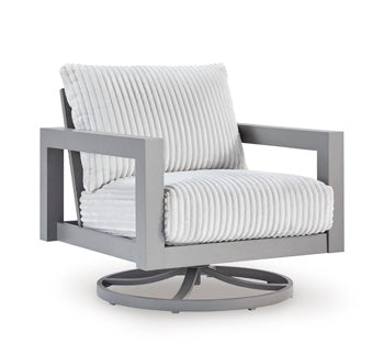 Hurley Park Outdoor Loveseat with Cushion - Black/Gray