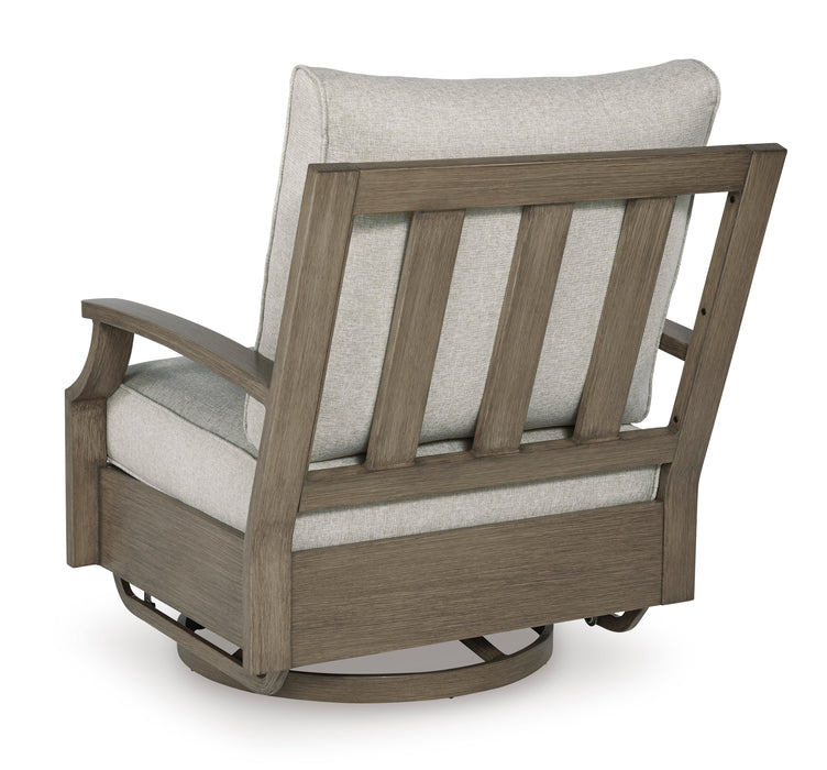 Rainier Ranch Outdoor Swivel Glider Chair with Cushion
