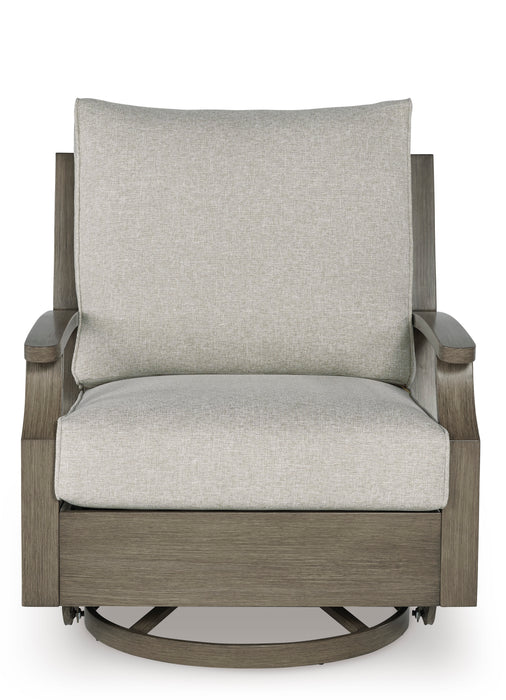 Rainier Ranch Outdoor Swivel Glider Chair with Cushion