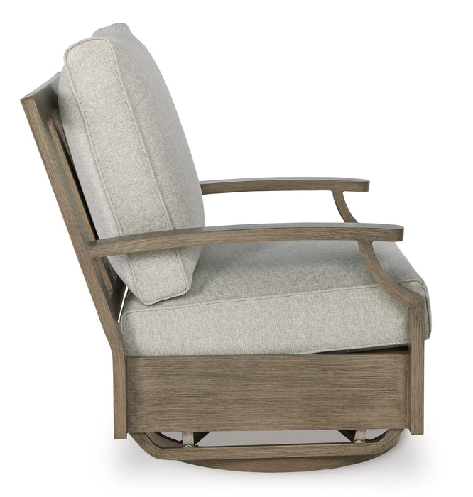 Rainier Ranch Outdoor Swivel Glider Chair with Cushion